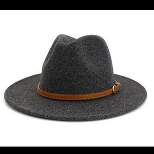 Dark gray fedora